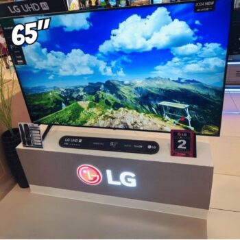 Smart TV 4K 65" LG UHD 65UT8050 Processador A5 Ger7 AI Alexa/Chromecast integrado Otimizador de Jogos webOS 24 Controle Smart Magic