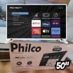 Smart TV 50″ LED UHD 4K Philco PTV5 0G7PR2CSB com HDMI, USB, Wi-Fi e Dolby Audio