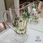 WOLFF – Jarra de Cristal Palmeira – 1,5 Litros – Linha Palm Tree Handpaint