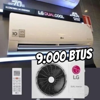 Ar Condicionado LG Dual Inverter Voice 9.000 Btus Frio 220v R-32