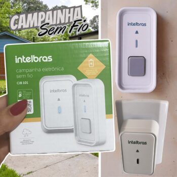 Campainha Sem Fio com Bateria Intelbras CIB 101