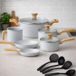 Conjunto de Panelas Mimo Style Pratic Cook Com 10 Peças Grafito, Com Utensílios