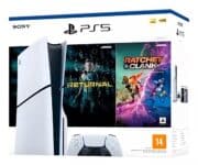 Console PlayStation 5 Midia Fisica Slim Branco 1TB Returnal e Ratchet e Clank Controle Sem Fio Dualsense Branco