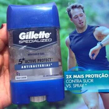 Desodorante Gel Antitranspirante Gillette Antibacterial - 82g