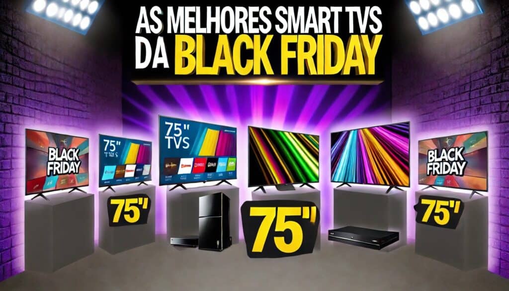 As Melhores Smart TVs de 75’’ na Black Friday