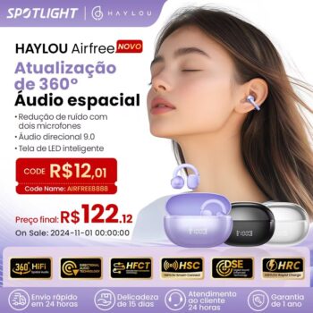 Fone Bluetooth Haylou AirFree  Cupom