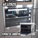 Forno Elétrico de Embutir Philco PFE47E Esmaltado Dupla Resistência 47L 127V