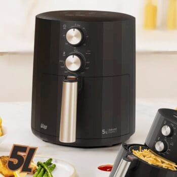 Fritadeira Elétrica Wap Air Fryer Grand Family 5l Preto e Cinza 1500w 127V