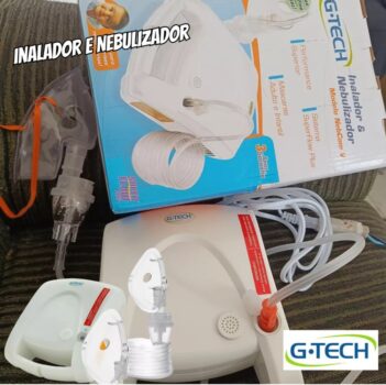 Inalador e Nebulizador NEBCOM V Bivolt Branco - G-Tech