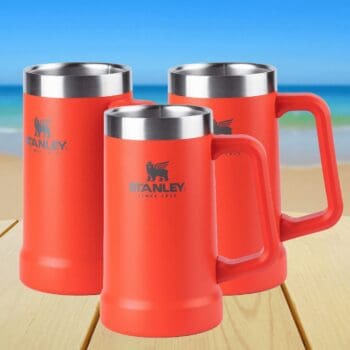Kit 3 Canecas Térmicas de Cerveja Flame Red Stanley | 709ML