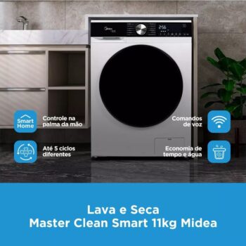 Lava E Seca Midea 11kg Smart Inverter Master Clean Turbo 220v