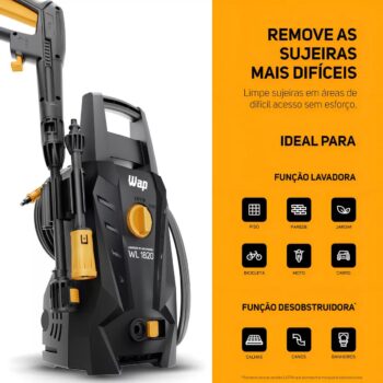 Lavadora De Alta Pressão Desentupidora 1.500 Lbs Wl 1820 Wap 110v