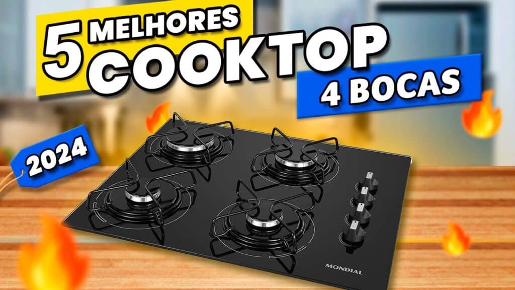 Cooktops 4 e 5 Bocas: Mesa de Vidro ou Inox? Melhores Opções para Black Friday 2024!