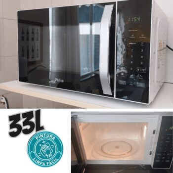 Micro-ondas 33l Philco Teclas Fáceis Limpa Fácil 1400w Pm36