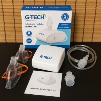Nebulizador e Inalador Bivolt Super Flow Compact DC1 G-Tech