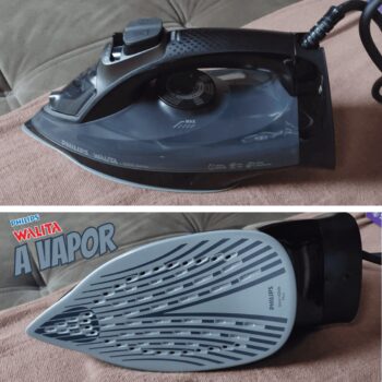 Philips Walita Preto Ferro A Vapor Série 5000 1470W, Vapor constante de 25 g/min, Sistema de vapor extra de 180 g, SteamGlide Plus (DST5040/85), 110v
