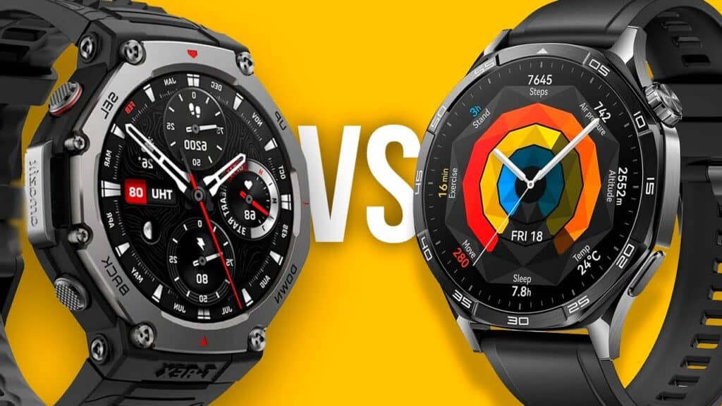 Comparativo: Amazfit T-Rex 3 vs Huawei Watch GT 5 – Qual Vale Mais a Pena? Qual Comprar?