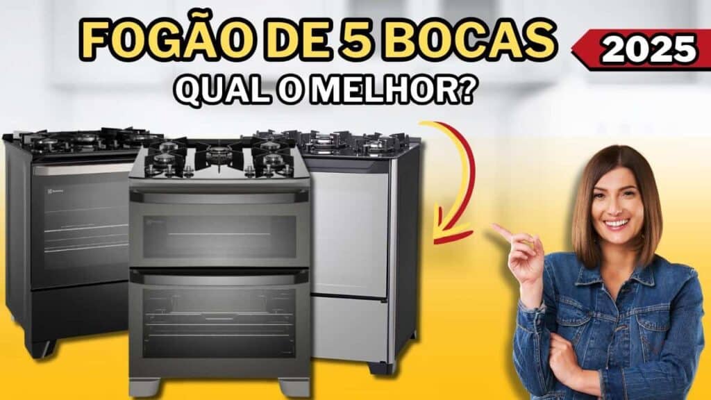 Os Melhores Fogões de 5 Bocas em 2025: Guia de Compra