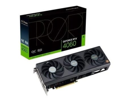 Placa de Vídeo RTX4060 ProArt OC Edition ASUS NVIDIA GeForce, 8GB GDDR6, DLSS, Ray Tracing, G-Sync - 90YV0JM0-M0NA00