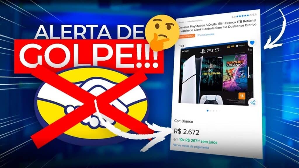 PS5 Slim por R$ 2600 no Mercado Livre? Cuidado com a Black Friday Promoção! PS5 Slim por R$ 2600 no Mercado Livre? Cuidado com a Black Friday Promoção!