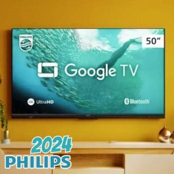 Smart TV 50" 4K UHD D-LED Philips Série 7019 50PUG7019/78 VA Wi-Fi Bluetooth Google Assistente 3 HDMI 2 USB