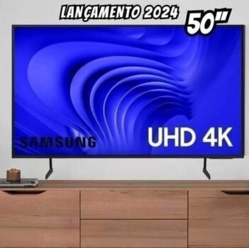 Smart TV 50” 4K UHD LED Samsung 50DU7700 - Wi-Fi Bluetooth Alexa 3 HDMI