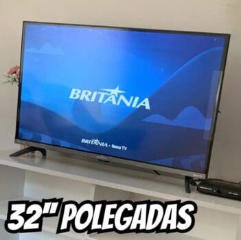 Smart Tv Britânia 32'' Btv32g7pr2csgblh Hd Led Hdmi Roku Tv