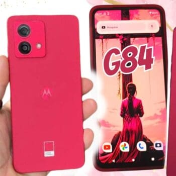 Smartphone Motorola Moto g84 5G – 256GB 16GB (8GB RAM+8GB Ram Boost) 50MP Ultra-Pixel AI Camera Tela pOLED NFC – Viva Magenta