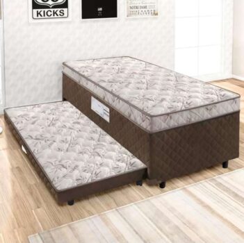 Cama Box Solteiro SMP com Cama Auxiliar - Ortopédico LightSpuma BIBOX Carol