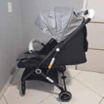 Carrinho de Bebê Passeio Vira Berço COMPASS Maxi Baby - Preto