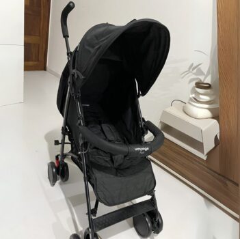 Carrinho De Passeio Para Bebê Park Até 15kgs Preto - Voyage