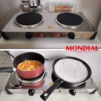 Fogão Elétrico Fast Cook Due, Mondial, Inox, 2000W, 110V - FE-03