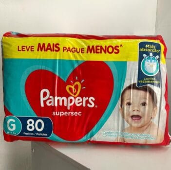 Fralda Pampers Supersec G - 80 fraldas