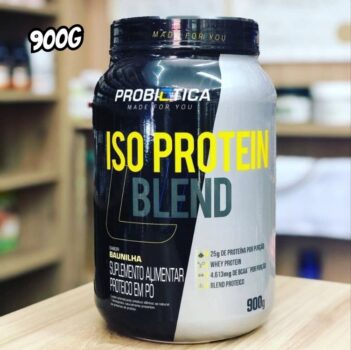 Iso Protein Blend Pote 900g - Probiotica Sabor Baunilha
