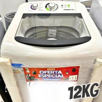 Máquina de Lavar Consul 12 kg Branca com Dosagem Econômica e Ciclo Edredom – CWH12BB