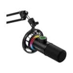Microfone Gamer Cardióide KBM! GAMING, Podcast, Streaming, RGB, Antivibração, Suporte Articulado de Mesa, Preto – KGMF300PT