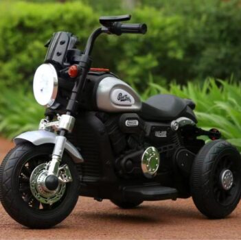 Mini Moto Elétrica Halei Branca Prata 6v Zippy Toys Motinha Infantil