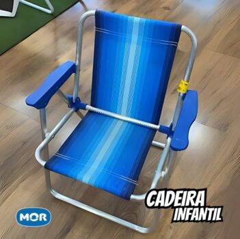 Mor - Cadeira Infantil Alta Alumínio Azul