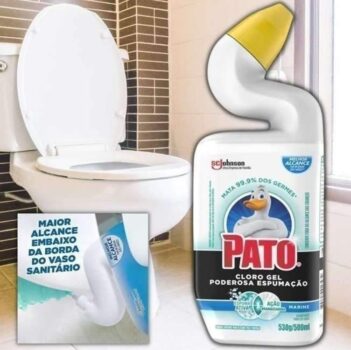 Pato Limpador Sanitário Cloro Gel Ativo Marine 500Ml