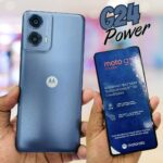 Smartphone Motorola Moto g24 Power – 128GB, 4 GB Ram + 4 GB Ram Boost, Camera 50MP com Moto AI 6000 mAh – Azul