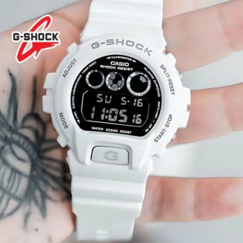 Relógio Casio G-shock Masculino Branco - Dw-6900nb-7dr