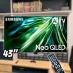 Samsung Smart Gaming TV 43″ Neo QLED 4K 43QN90D – Processador com AI, Upscaling 4K, Mini LED, Painel até 144hz