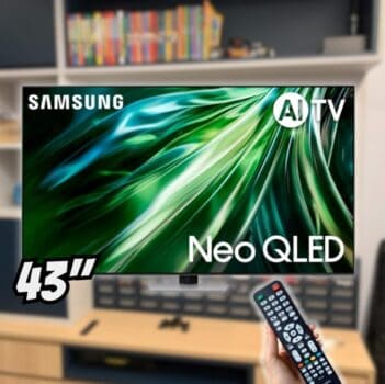 Samsung Smart Gaming TV 43" Neo QLED 4K 43QN90D - Processador com AI, Upscaling 4K, Mini LED, Painel até 144hz