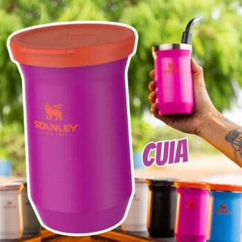 Stanley - Cuia Térmica para Mate, 200ml, Mantém as Bebidas Quentes, Aço Inoxidável, Lavável na Máquina de Lavar Louça, Vivid Violet