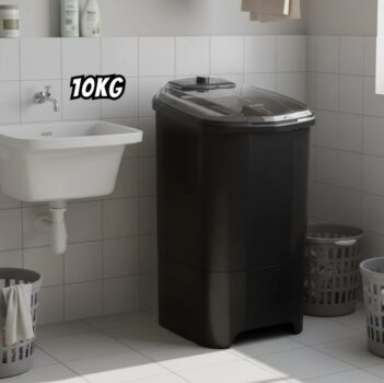 Tanquinho/Máquina de Lavar Roupas Semi-automática 10kg Newmaq, Preto