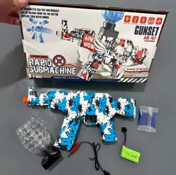 Uzi Toy Arma Elétrica Bolinhas De Gel Crianças E Adultos