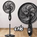 Ventilador de Coluna 30cm Turbo, Mondial, Preto/Prata, 50W, 110V - VT-30C-NB