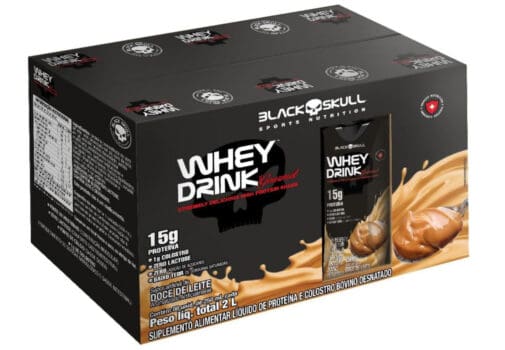 WHEY DRINK GOURMET - PRONTO PARA BEBER - PACK 8 UNID WHEY DRINK GOURMET 250mL - DOCE DE LEITE - 8 UNID
