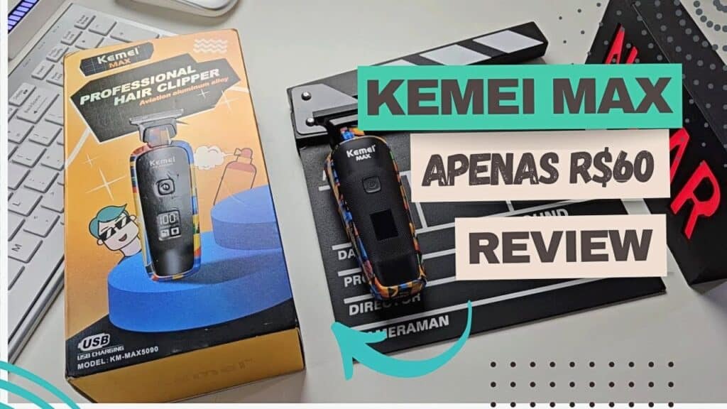 A Melhor Máquina de Cortar Cabelo e Barba - Kemei Max KM-5090 A Melhor Máquina de Cortar Cabelo e Barba - Kemei Max KM-5090