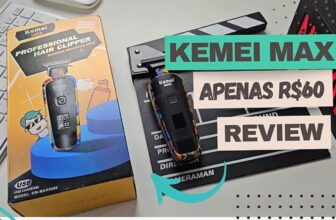 A Melhor Máquina de Cortar Cabelo e Barba - Kemei Max KM-5090